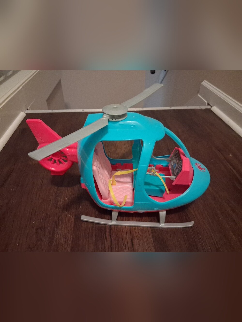 Barbie Teal and Pink Rescue Helicopter Playset